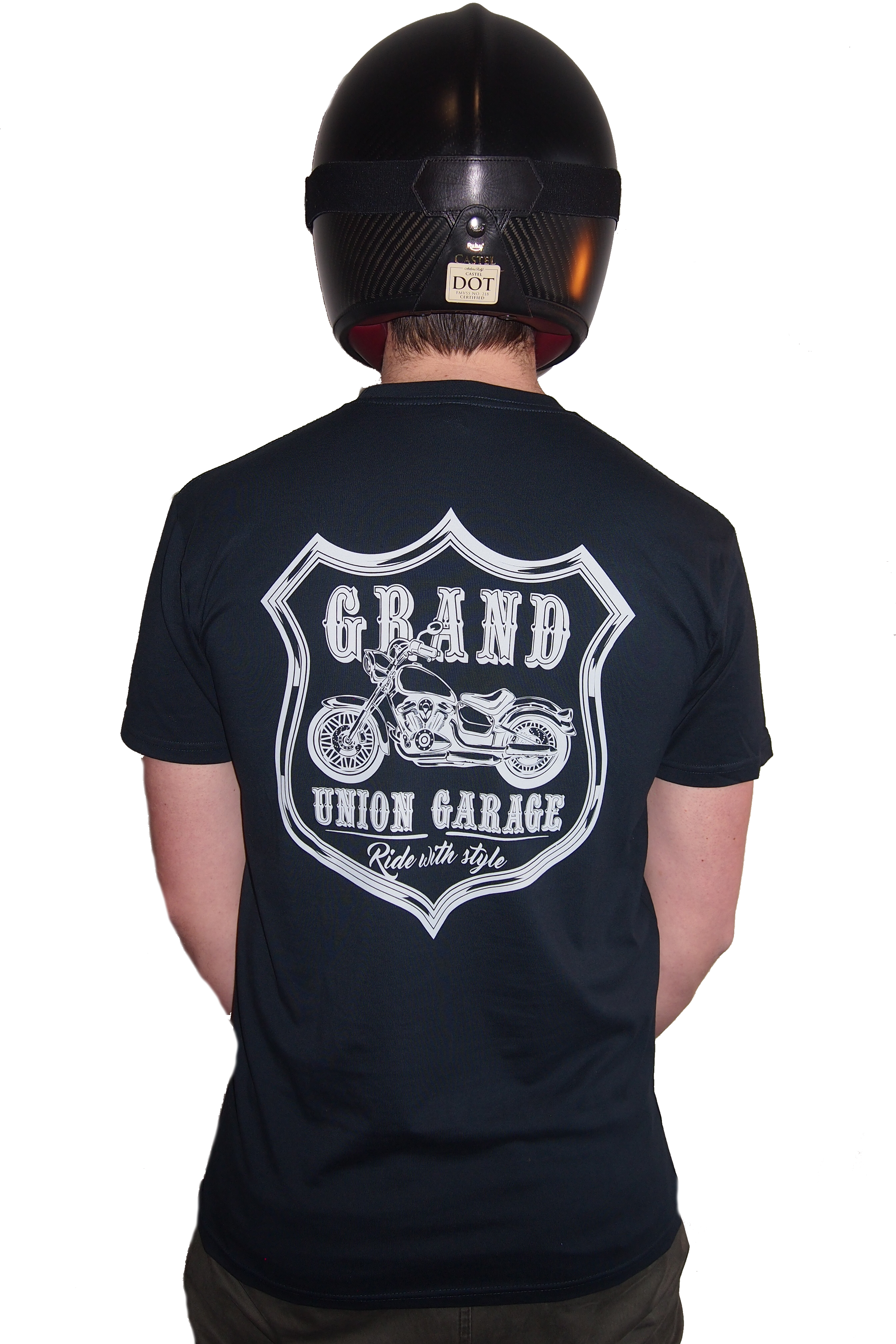 Grand Union Garage Western Tee (Navy Blue/Silver)