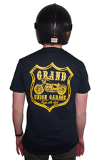 Grand Union Garage Western Tee (Navy Blue/Yellow)