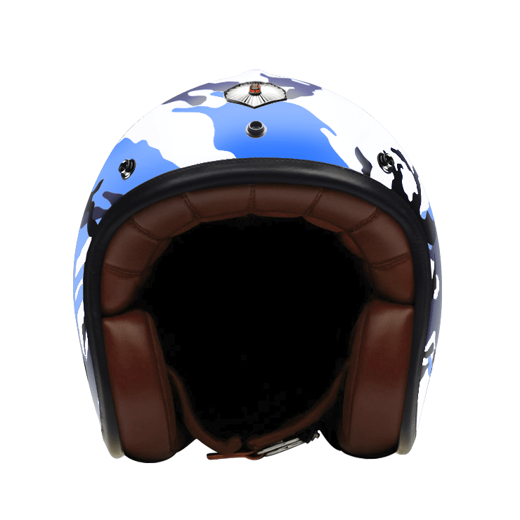 Open Face Camouflage Blue